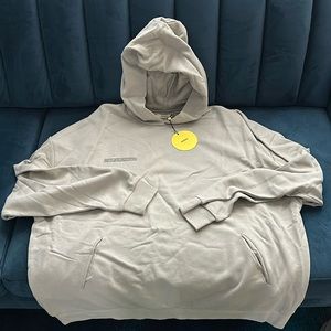 Pangaia Oversized Organic Cotton Hoodie Stone one size